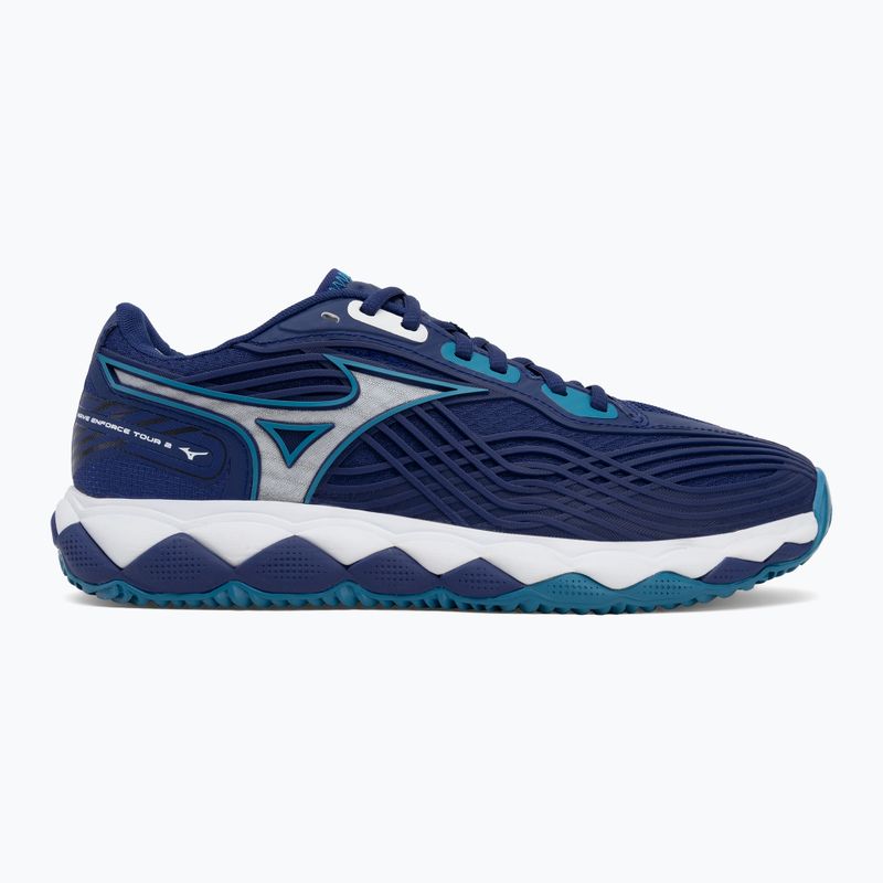 Încălțăminte de tenis pentru bărbați Mizuno Wave Enforce Tour 2 CC bellwether blue/ white/ fjord blue 2