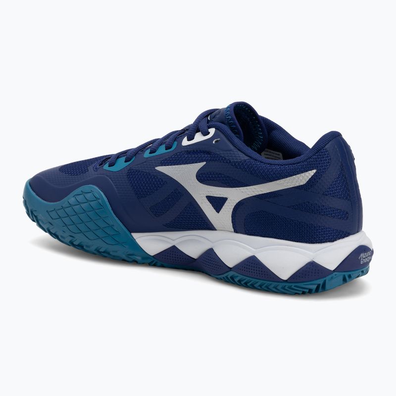 Încălțăminte de tenis pentru bărbați Mizuno Wave Enforce Tour 2 CC bellwether blue/ white/ fjord blue 3