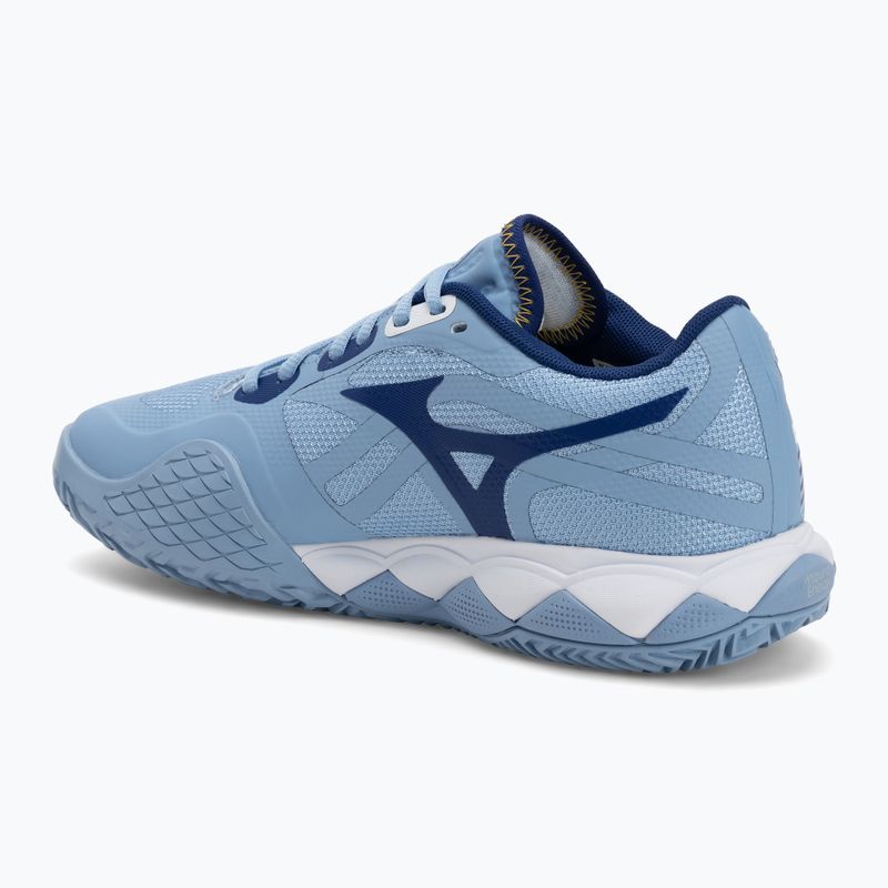 Încălțăminte de tenis pentru femei Mizuno Wave Enforce Tour 2 CC bel air blue/ white/ bellwether blue 3