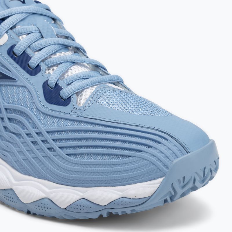 Încălțăminte de tenis pentru femei Mizuno Wave Enforce Tour 2 CC bel air blue/ white/ bellwether blue 7