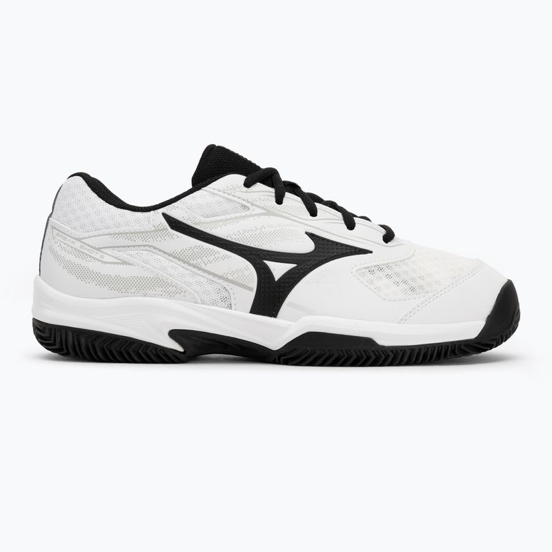 Încălțăminte de tenis pentru bărbați Mizuno Break Shot 5 CC white/ black/ harbor mist 2