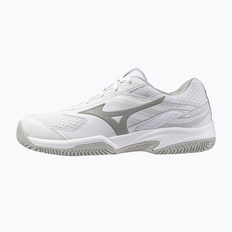Încălțăminte de tenis pentru femei Mizuno Break Shot 5 CC white/ ultimate gray/ harbor mist 8
