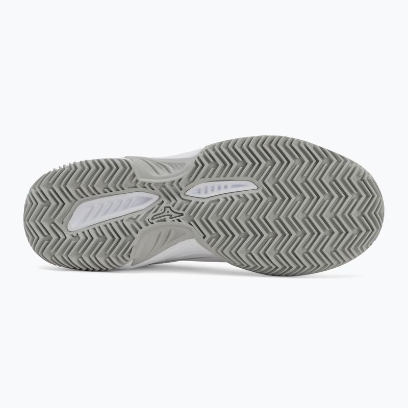 Încălțăminte de tenis pentru femei Mizuno Break Shot 5 CC white/ ultimate gray/ harbor mist 4