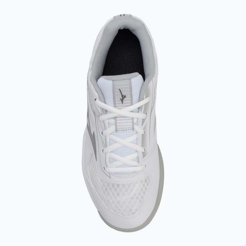 Încălțăminte de tenis pentru femei Mizuno Break Shot 5 CC white/ ultimate gray/ harbor mist 5