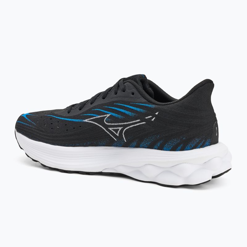 Încălțăminte de alergare pentru bărbați Mizuno Wave Skyrise 6 black/white/blue pace 3
