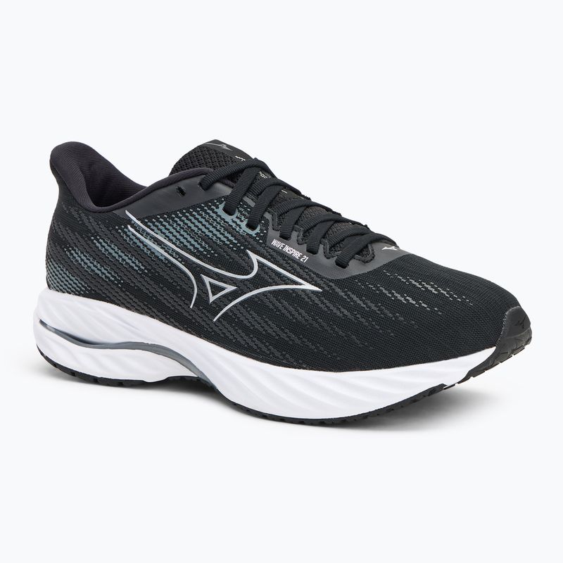 Încălțăminte de alergare pentru bărbați Mizuno Wave Inspire 21 black/silver/metallic gray