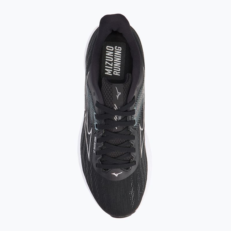 Încălțăminte de alergare pentru bărbați Mizuno Wave Inspire 21 black/silver/metallic gray 5
