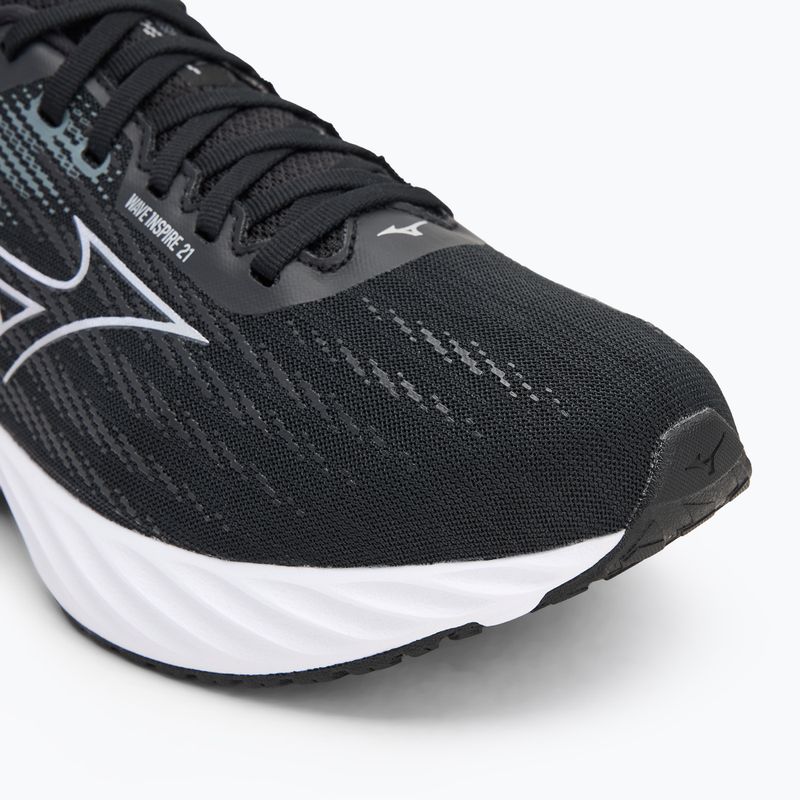 Încălțăminte de alergare pentru bărbați Mizuno Wave Inspire 21 black/silver/metallic gray 7
