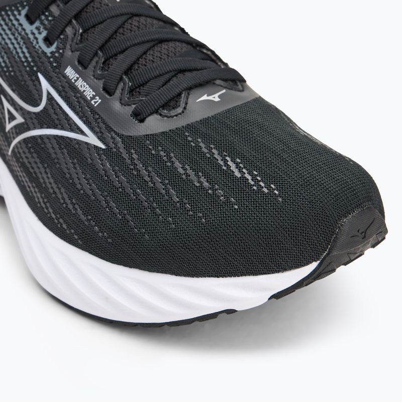 Încălțăminte de alergare pentru bărbați Mizuno Wave Inspire 21 2E black/silver/metallic gray 7