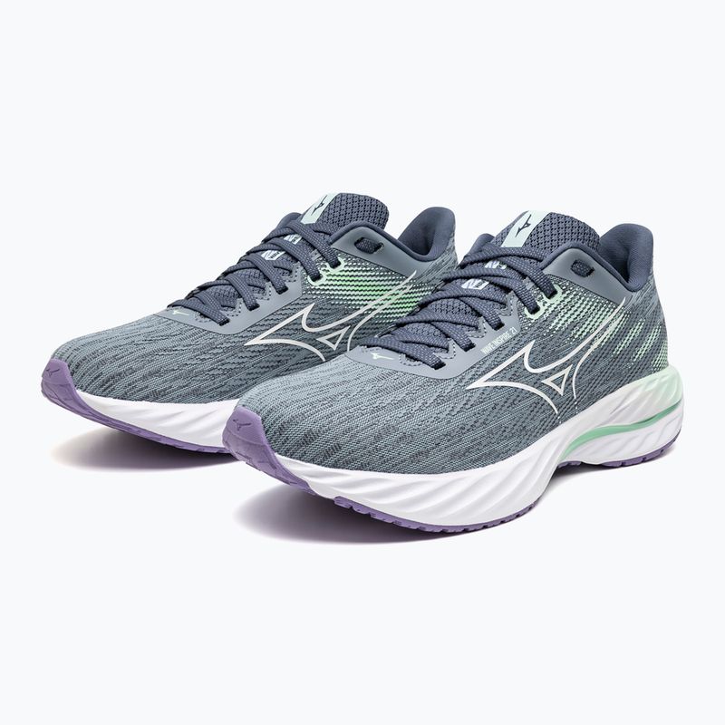 Încălțăminte de alergare pentru femei Mizuno Wave Inspire 21 tradewinds/white/neo mint 8