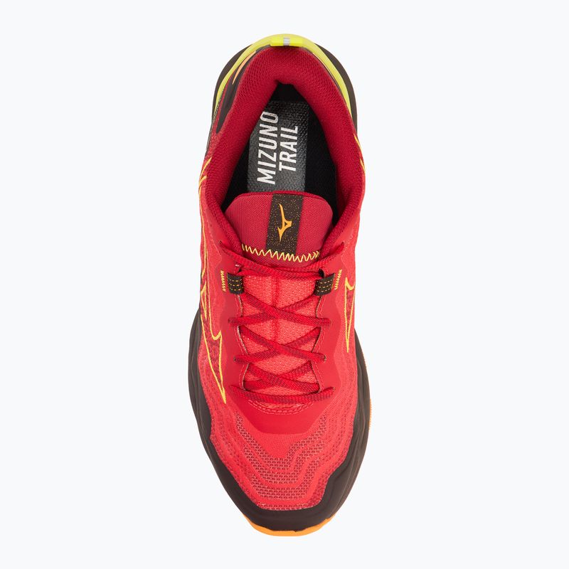 Încălțăminte de alergare pentru bărbați Mizuno Wave Daichi 9 high risk red/evening primrose/bright marigold 5