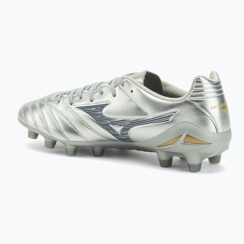 Încălțăminte de fotbal pentru bărbați Mizuno Monarcida Neo III Pro Md galaxy silver/8605 c 3
