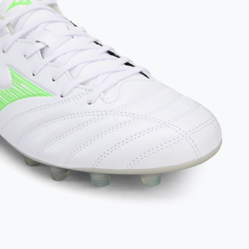 Încălțăminte de fotbal pentru bărbați Mizuno Monarcida Neo III Pro Md white/neon green 7