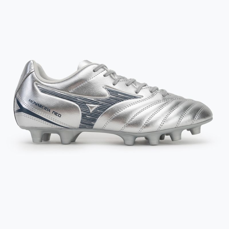 Încălțăminte de fotbal pentru bărbați Mizuno Monarcida Neo III Select Md galaxy silver/8605 c 2