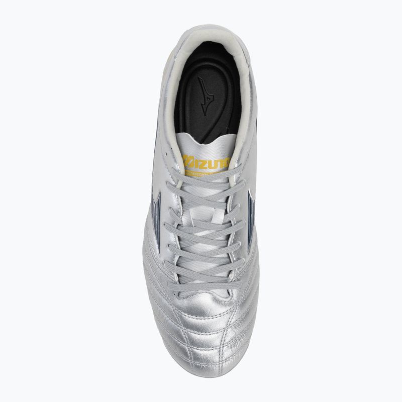 Încălțăminte de fotbal pentru bărbați Mizuno Morelia Neo IV Pro Md galaxy silver/8605 c/cool gray 3c 5