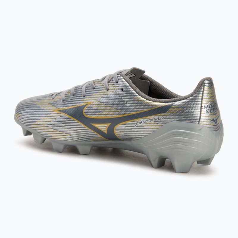 Încălțăminte de fotbal pentru bărbați Mizuno α II Select Md galaxy silver/8605 c/gold 3