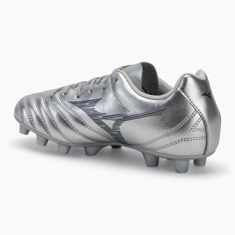 Încălțăminte de fotbal pentru copii Mizuno Monarcida Neo III Select Jr Md galaxy silver/8605 c/gold 3