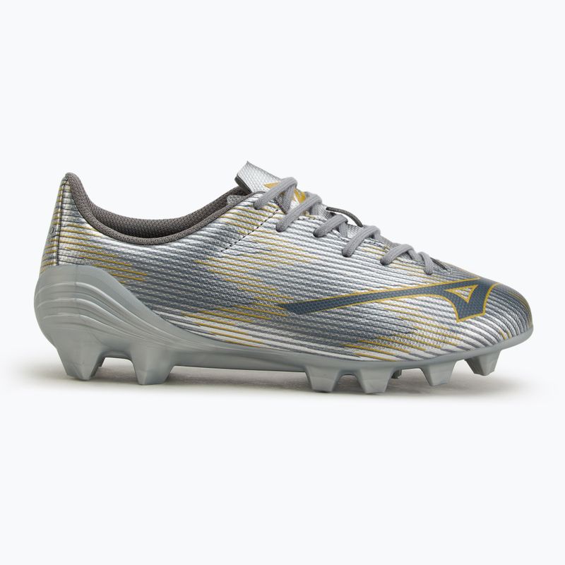 Încălțăminte de fotbal pentru copii Mizuno α II Select Jr Md galaxy silver/8605 c/gold 2