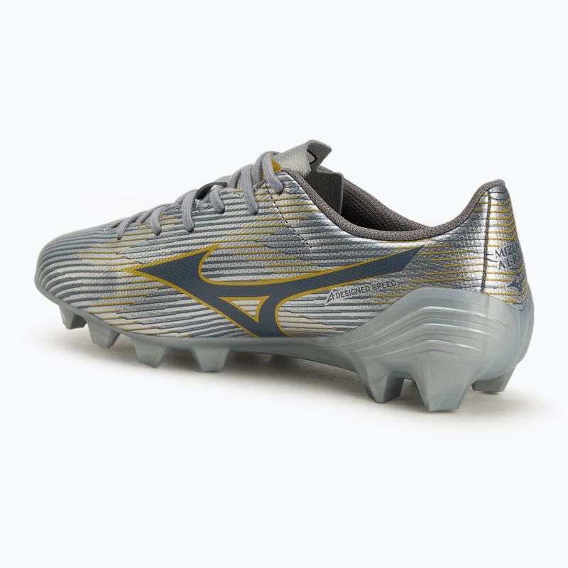 Încălțăminte de fotbal pentru copii Mizuno α II Select Jr Md galaxy silver/8605 c/gold 3