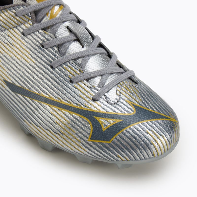 Încălțăminte de fotbal pentru copii Mizuno α II Select Jr Md galaxy silver/8605 c/gold 7