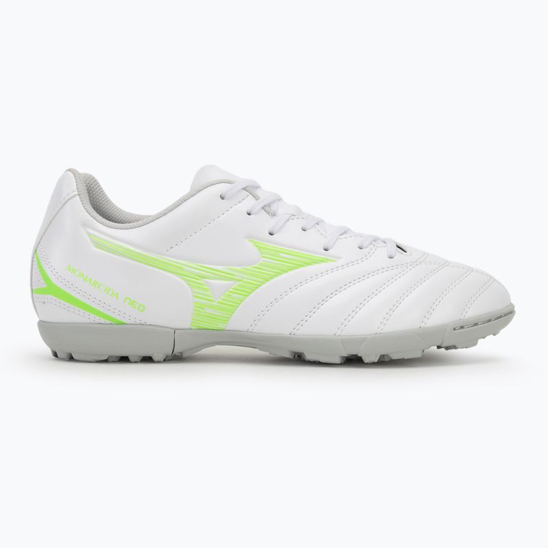 Încălțăminte de fotbal pentru bărbați Mizuno Monarcida Neo III Select AS white/neon green 2
