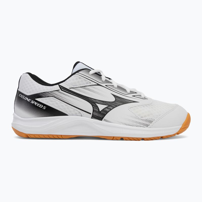 Încălțăminte de volei Mizuno Cyclone Speed 5 white/black/chamois 2