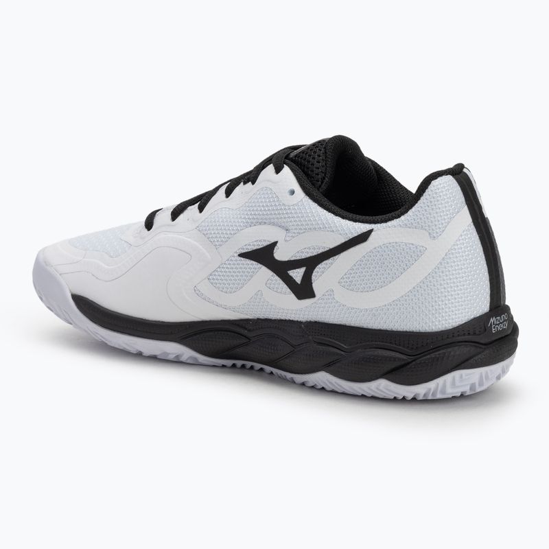 Încălțăminte de tenis pentru bărbați Mizuno Wave Enforce Court CC white/ black/ iron gate 3