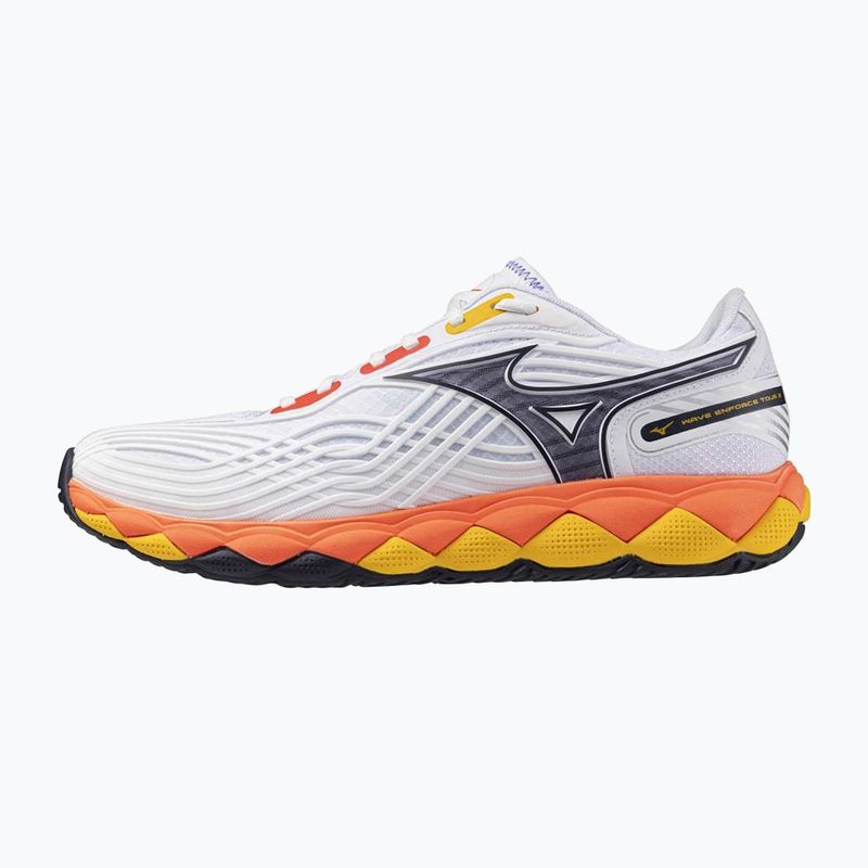 Încălțăminte de tenis Mizuno Wave Enforce Tour 6 AC white/fiery coral 2/citrus 8