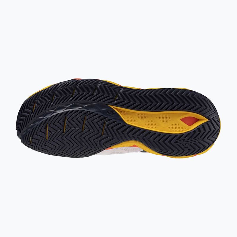 Încălțăminte de tenis Mizuno Wave Enforce Tour 6 AC white/fiery coral 2/citrus 9