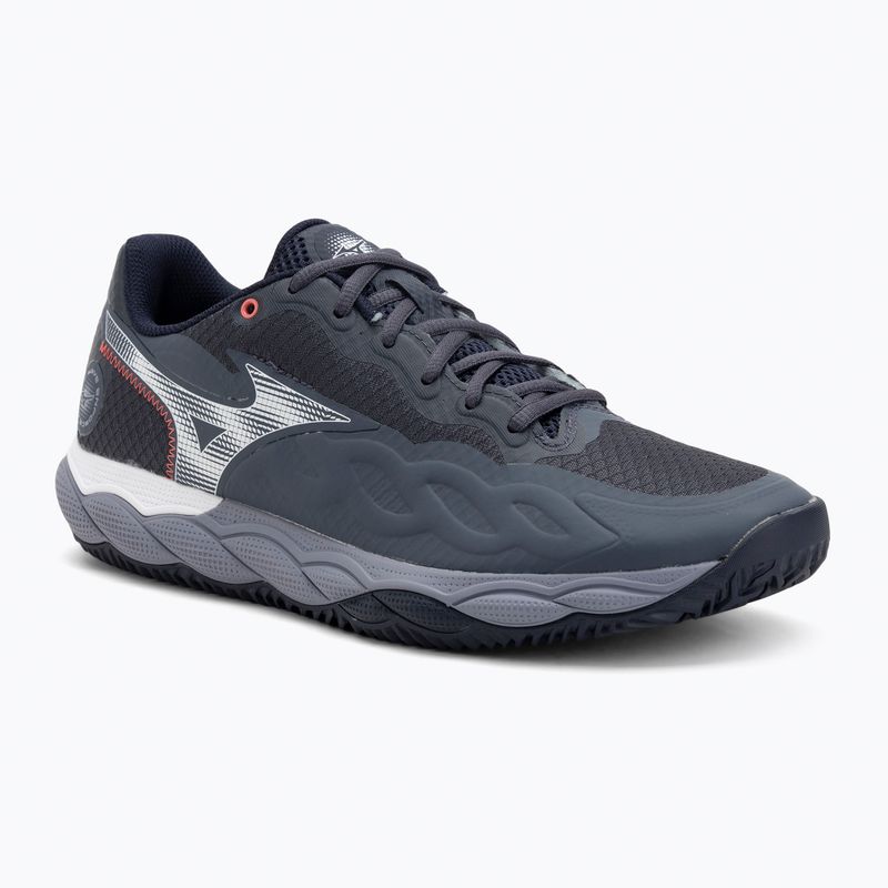 Încălțăminte de tenis Mizuno Wave Enforce Court CC odyssey gray/white/blue granite