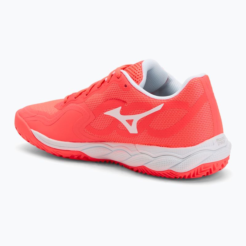 Încălțăminte de tenis pentru femei Mizuno Wave Enforce Court CC W calypso coral/white/barely pink 3