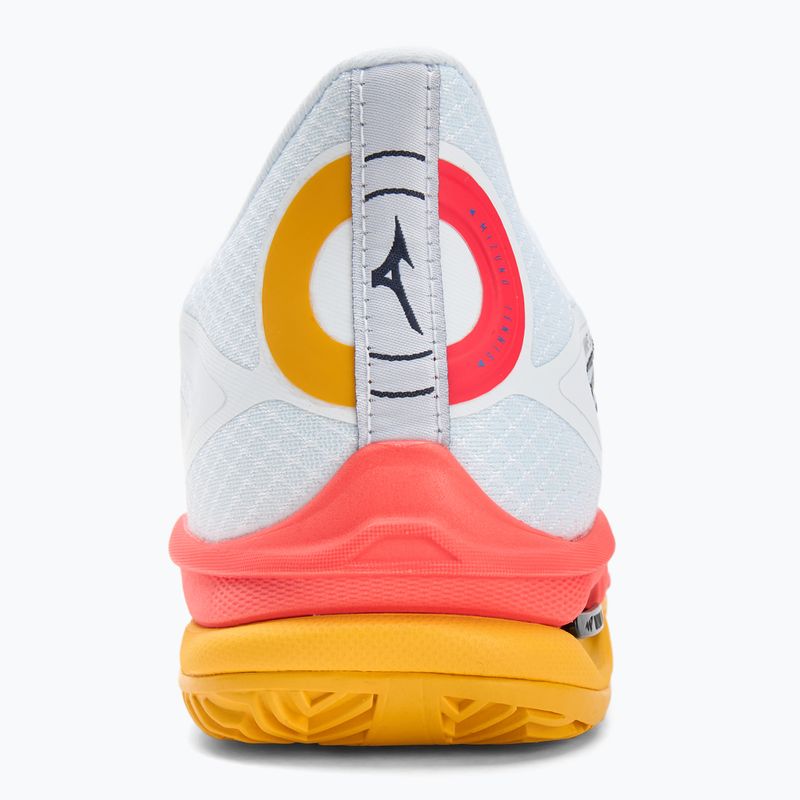 Încălțăminte de tenis Mizuno Wave Exceed Tour 6 CC white/baritone blue/fiery coral 2 6