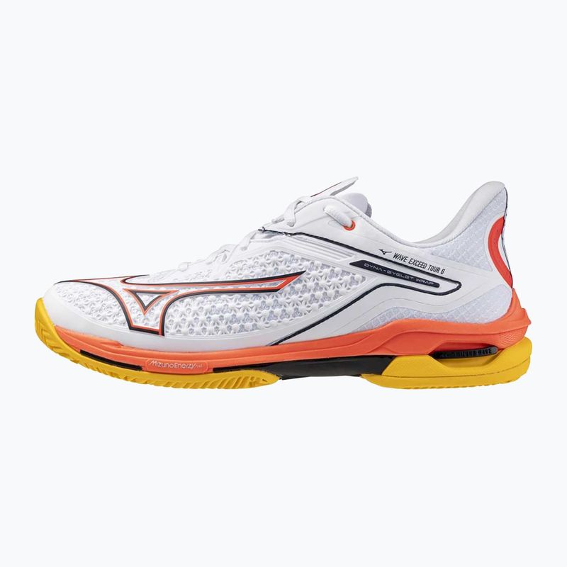 Încălțăminte de tenis Mizuno Wave Exceed Tour 6 CC white/baritone blue/fiery coral 2