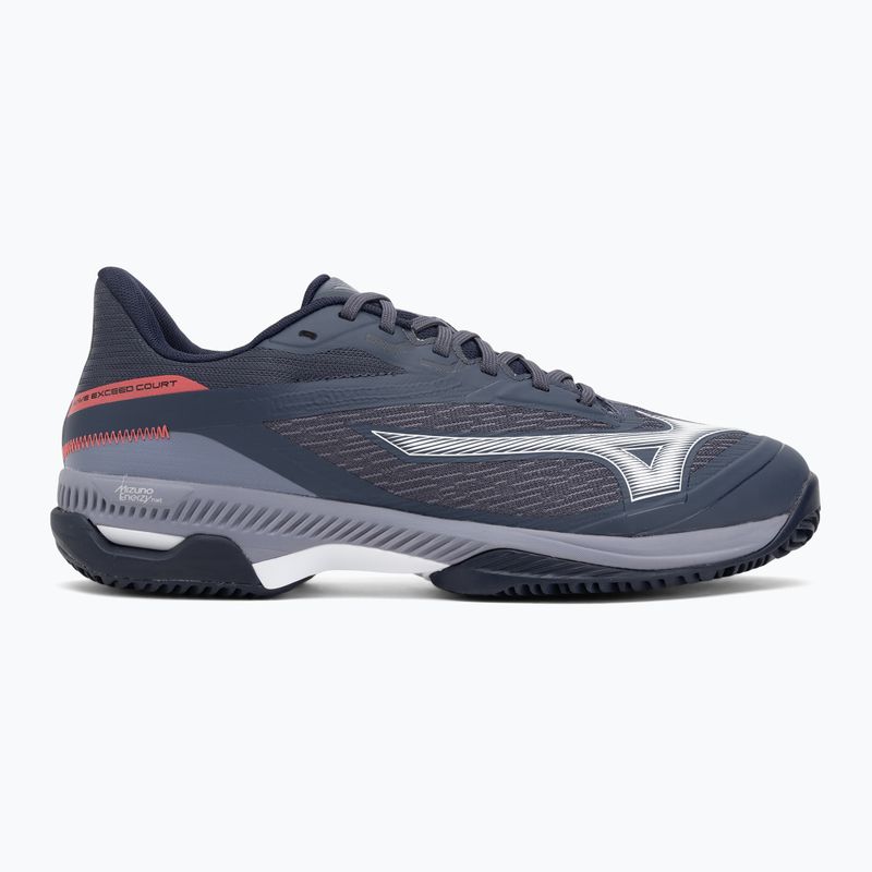 Încălțăminte de tenis Mizuno Wave Exceed Court CC odyssey gray/white/blue granite 2