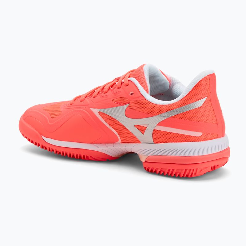 Încălțăminte de tenis pentru femei Mizuno Wave Exceed Court CC W calypso coral/white/barely pink 3