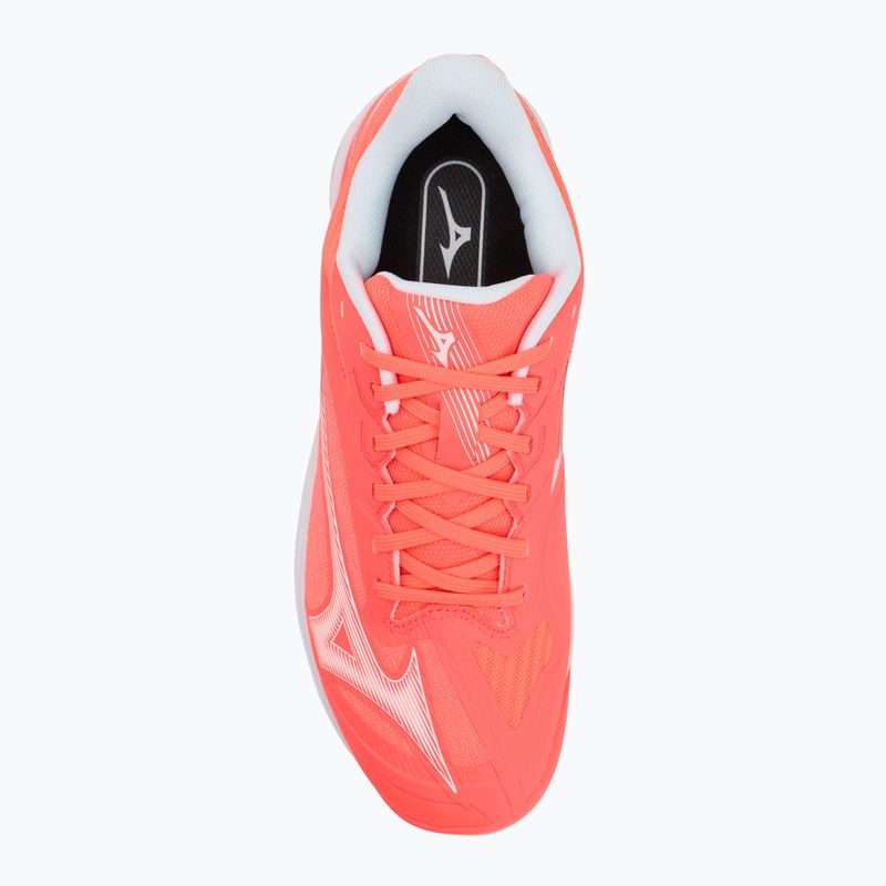 Încălțăminte de tenis pentru femei Mizuno Wave Exceed Court CC W calypso coral/white/barely pink 5