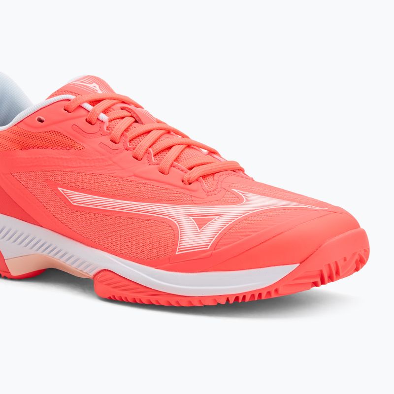 Încălțăminte de tenis pentru femei Mizuno Wave Exceed Court CC W calypso coral/white/barely pink 7