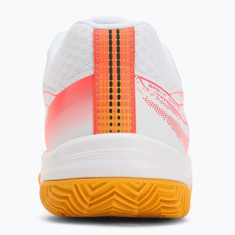 Încălțăminte de tenis pentru copii Mizuno Break Shot 5 Jr CC white/calypso coral/citrus 6