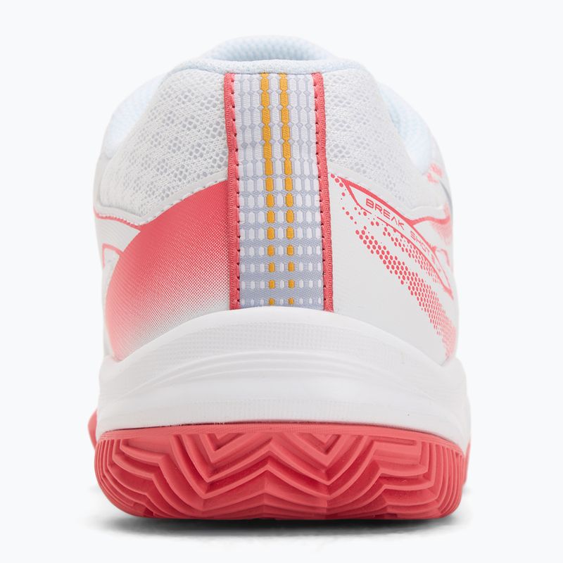 Încălțăminte de tenis pentru copii Mizuno Break Shot 5 Jr CC white/blue granite/calypso coral 6