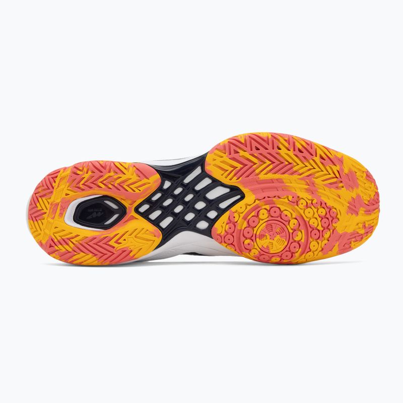 Încălțăminte de badminton Mizuno Wave Claw 3 white/citrus/calypso coral 4