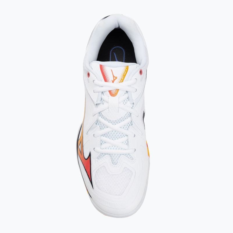 Încălțăminte de badminton Mizuno Wave Claw 3 white/citrus/calypso coral 5