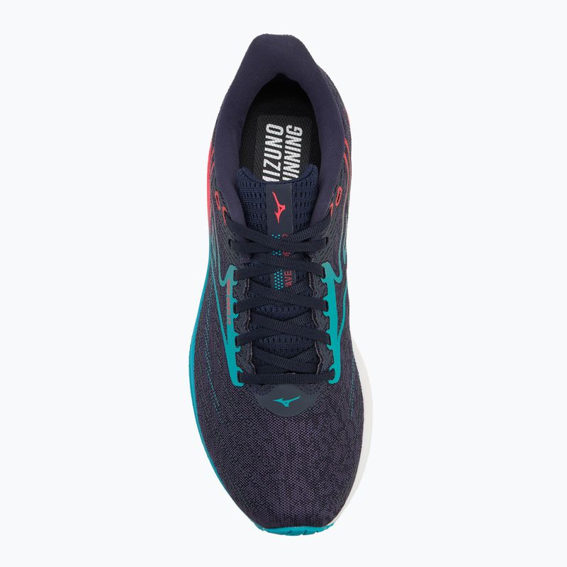 Încălțăminte de alergare pentru bărbați  Mizuno Wave Rider 29 odyssey gray/Ccapri breeze/calypso coral 5