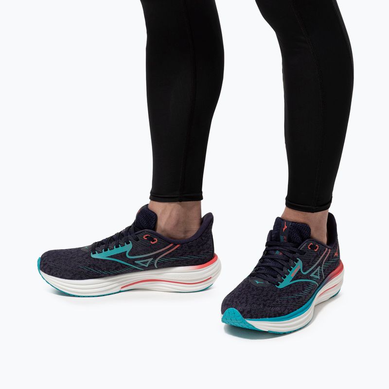 Încălțăminte de alergare pentru bărbați  Mizuno Wave Rider 29 odyssey gray/Ccapri breeze/calypso coral 10