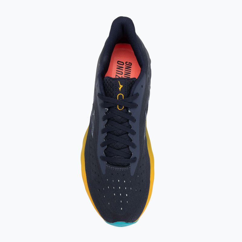 Încălțăminte de alergare pentru bărbați  Mizuno Wave Skyrise 6 odyssey gray/icelandic blue/citrus 5