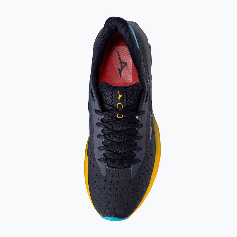 Încălțăminte de alergare pentru bărbați  Mizuno Wave Skyrise 6 odyssey gray/icelandic blue/citrus 5