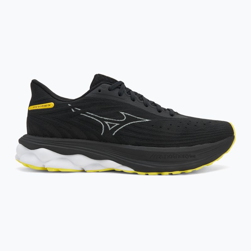 Încălțăminte de alergare pentru bărbați  Mizuno Wave Skyrise 6 black/harbor mist/lemon tonic 2