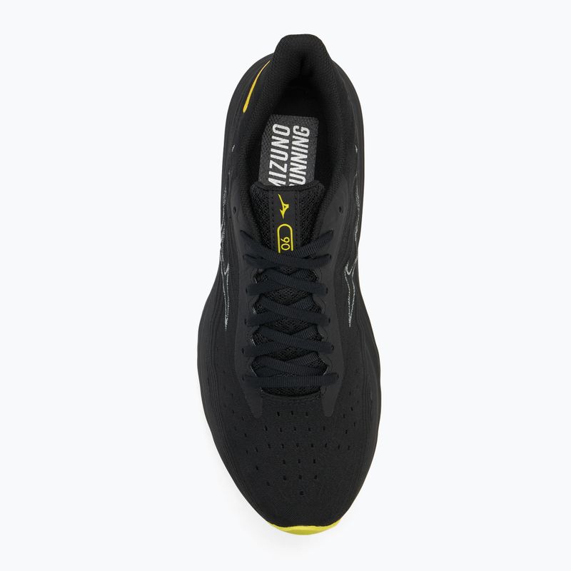 Încălțăminte de alergare pentru bărbați  Mizuno Wave Skyrise 6 black/harbor mist/lemon tonic 5