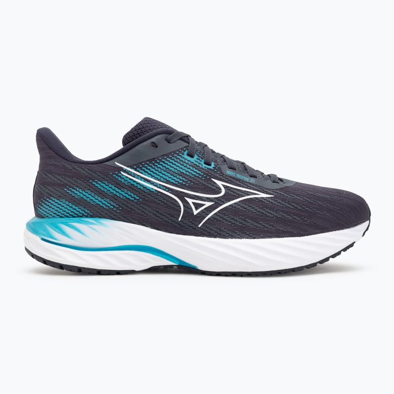 Încălțăminte de alergare pentru bărbați  Mizuno Wave Inspire 21 odyssey gray/white/capri breez 2