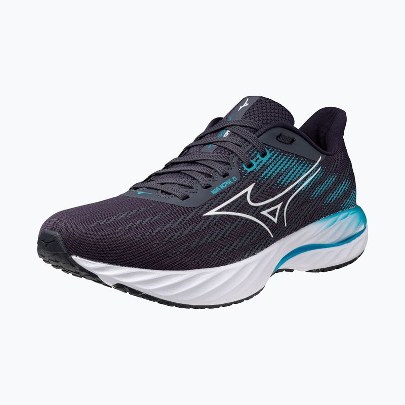 Încălțăminte de alergare pentru bărbați  Mizuno Wave Inspire 21 odyssey gray/white/capri breez 8