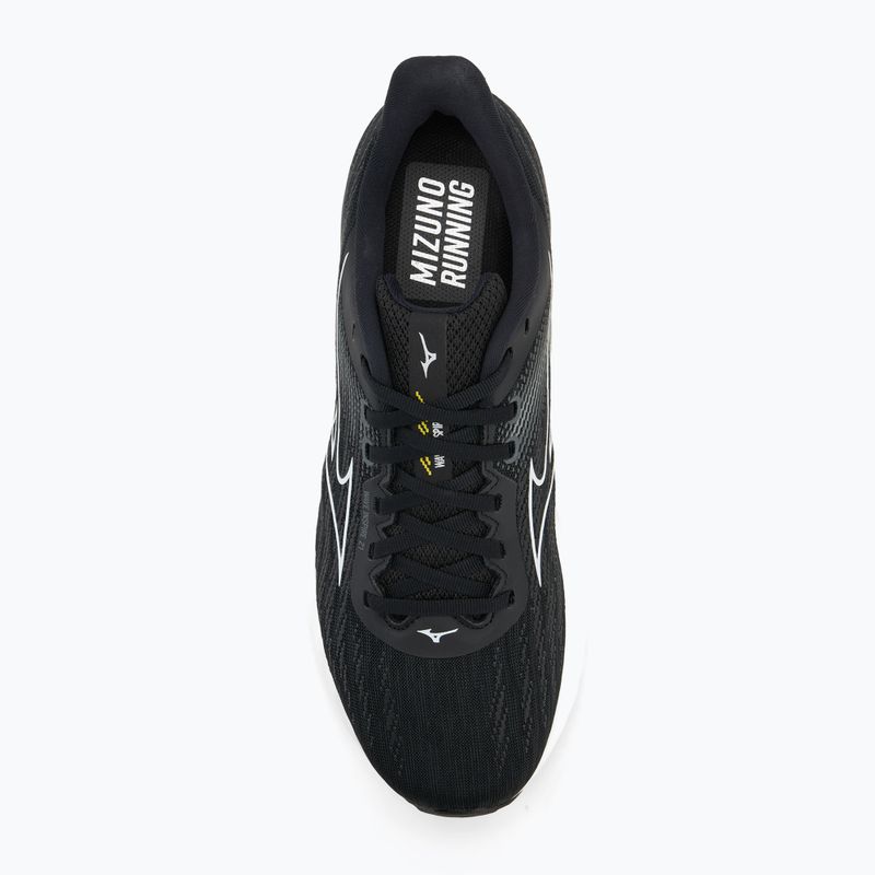 Încălțăminte de alergare pentru bărbați  Mizuno Wave Inspire 21 black/white/vibrant yellow 5